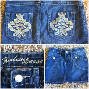 Funhouse vintage mini skirt