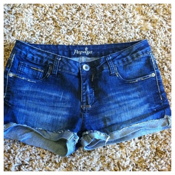 Denim shorts