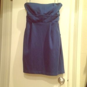 🔴RESERVED🔴 teal strapless dress/ shoes/ pants🎀