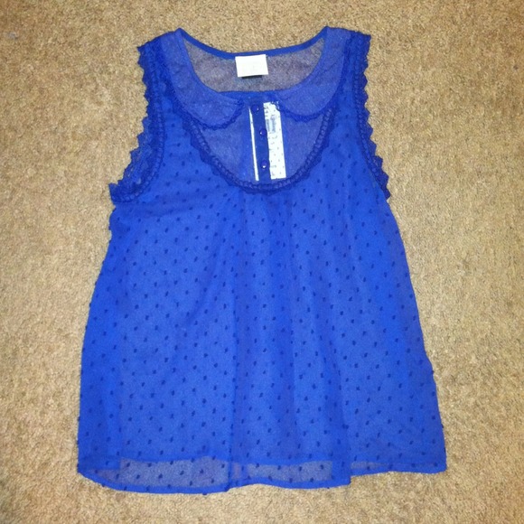 Cobalt Blue Sleeveless Top