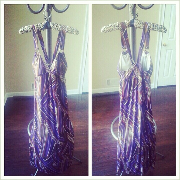 Final REDUCTION! Purple Pattern Maxi Dress
