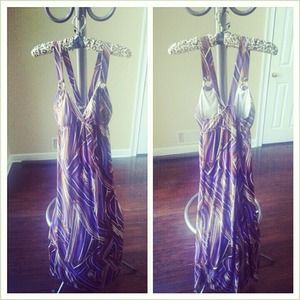Final REDUCTION! Purple Pattern Maxi Dress