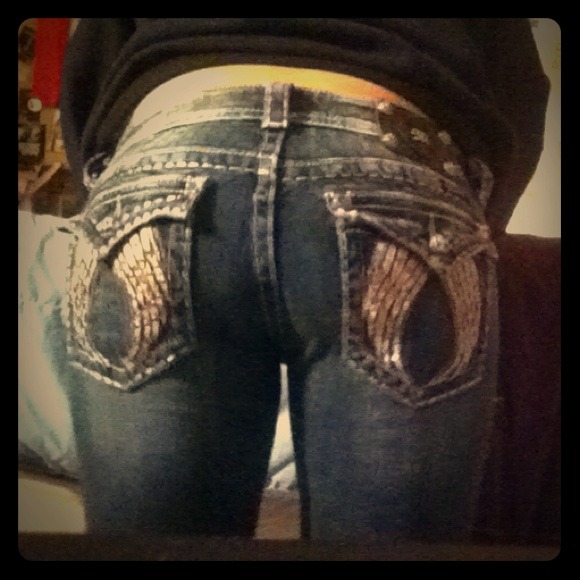 Angel Wing Miss Me jeans.