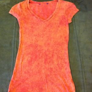 Orange v-neck