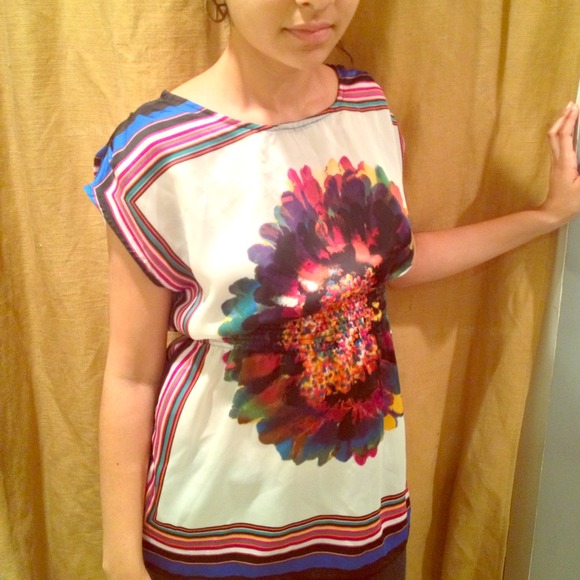 Silky Floral Top