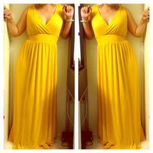 💢Sold by bundle💢Yellow maxi dress