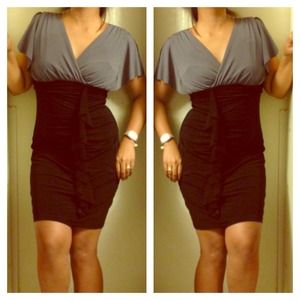 💢Sold by bundle💢Grey and black dress