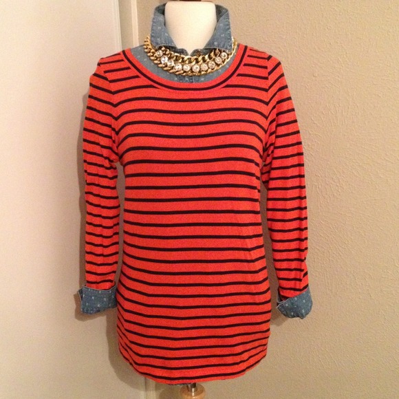 J. Crew Tops - ❤HOST PICK❤ J Crew Factory Striped Henley