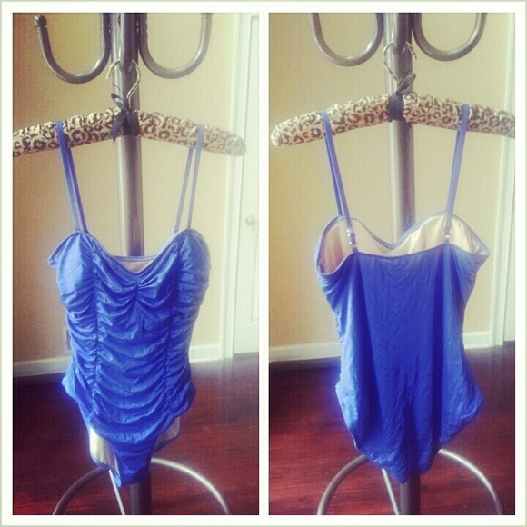 REDUCED! Blue Scrunch Swimsuit