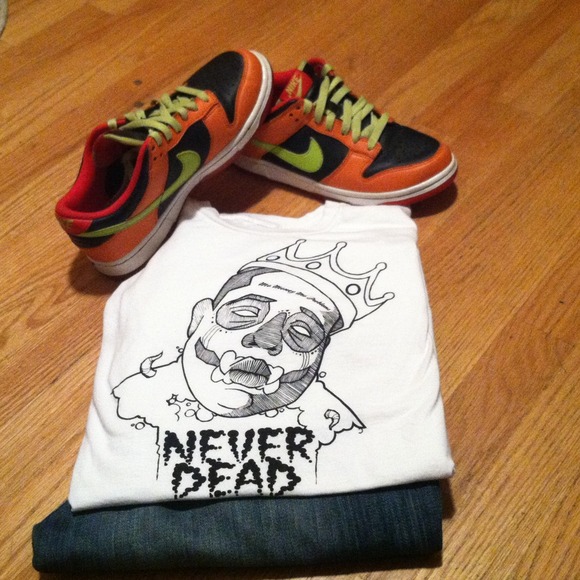 Blk/ Orange Nike Dunk Low