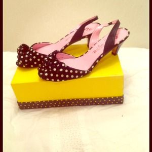Poetic License Polka Dot Sling Backs