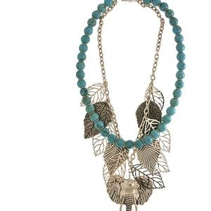 Blue and rustic necklace cluster