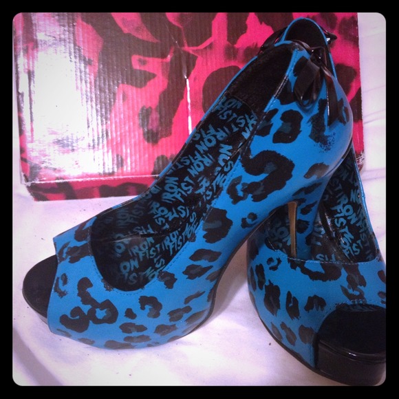 Iron Fist Leopard Print High Heels