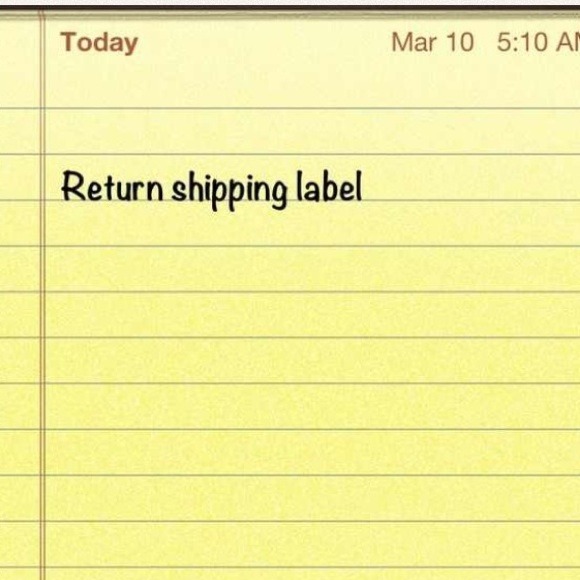Return label