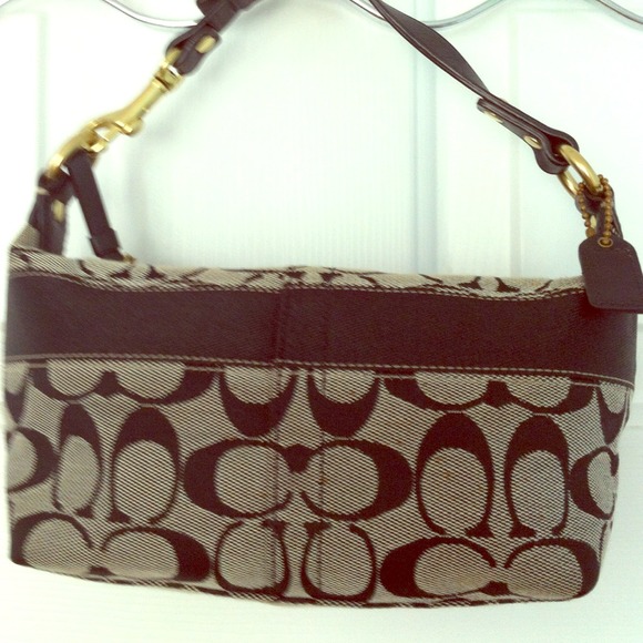 Black and White Canvas Leather bag - Picture 1 of 4