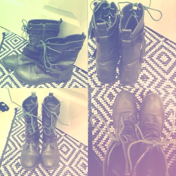 Forest Green Forever 21 Boots