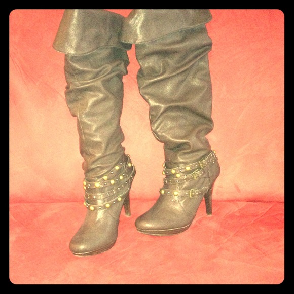 Bakers brand brown high heeled boots, size 6 - Picture 1 of 1