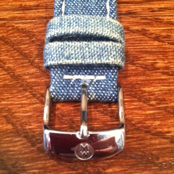 Authentic denim MICHELE watch band main image 4