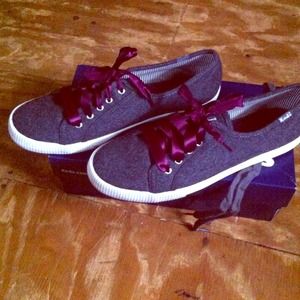 KEDS "celeb" charcoal wool sneakers