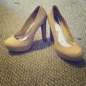 Nude color heels