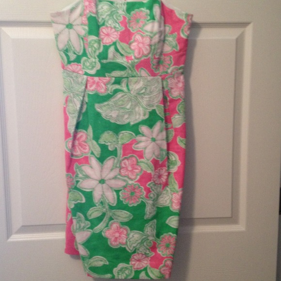 Lilly Pulitzer green and pink dress