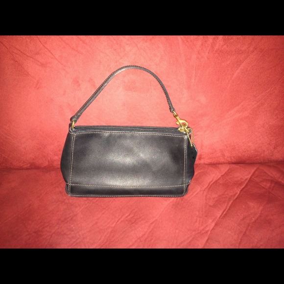 Black Genuine Coach clutch or handbag - Picture 1 of 2