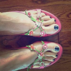Lilly Pulitzer sandals!
