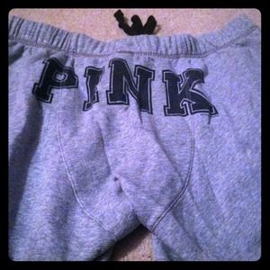 Pink sweat pants, only worn once!
