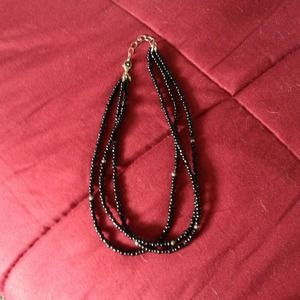 Silpada black beaded necklace