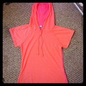 Coral short sleeve sweatshirt!