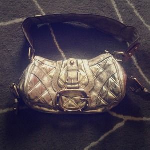 Guess Purse Quilted Foil