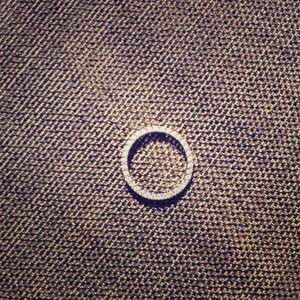 Diamond circle pendant.