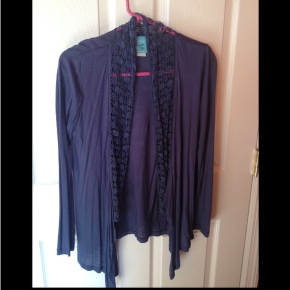 Blue cardigan