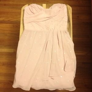 New Express Chiffon Pale Pink Sweetheart Dress