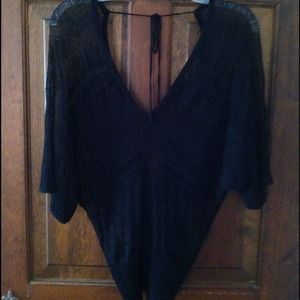Black knit shirt from bebe
