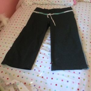 Lululemon crops. Super cute print.