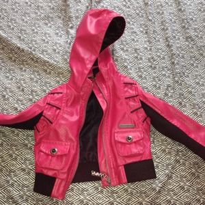 Little girls leather jacket