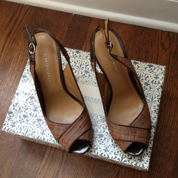 Raffia peep toe platform - Picture 3 of 3