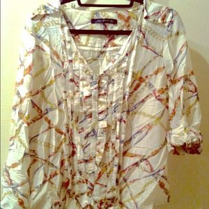 Zara button up Blouse