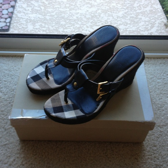 SOLD!  Burberry wedges
