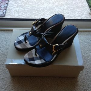 SOLD!  Burberry wedges