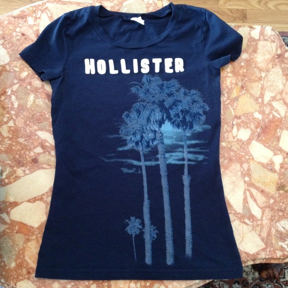 ❌Sold❌ Dark blue Hollister t-shirt