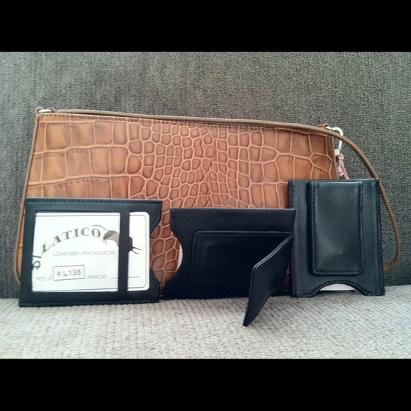 Men's money clip with place for credit