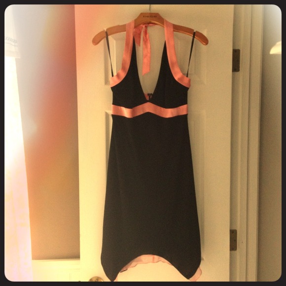 Bebe black and pink dress.