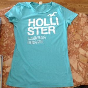 ❌Sold❌ Teal Hollister T-shirt