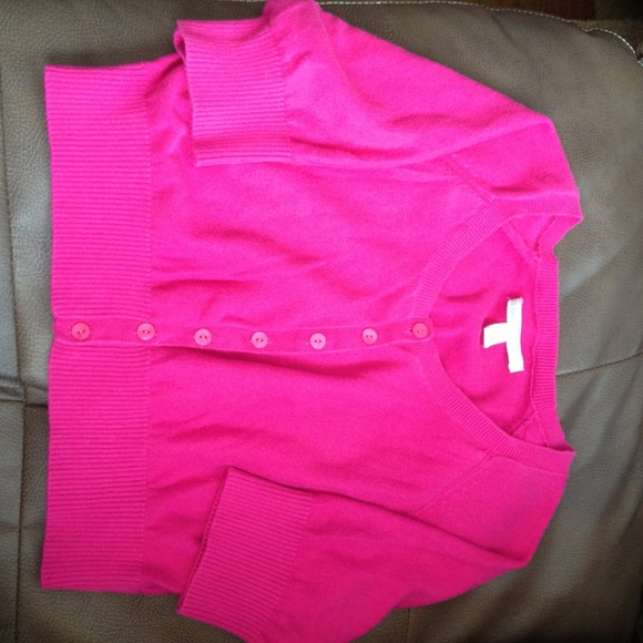 Hot Pink Cardigan sweater