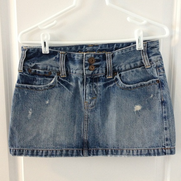 bundle for ash!  denim AE skirt and flower shirt