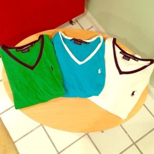 3 women's polo shirts