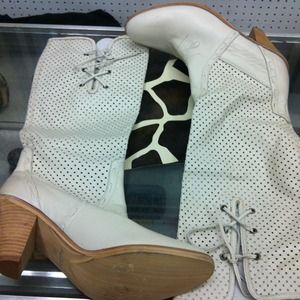 Winter White Aldo Tall Cowboy Boots