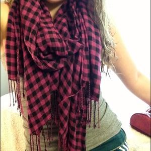 Pink and Black Scarf🚫SOLD🚫